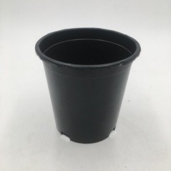 Бак высокое Quanlity галлона ориентированного на заказчика черного пластикового цветочного горшка на открытом воздухе