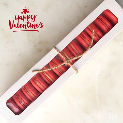 коробка шоколада валентинок оконной коробки Macaron длины 6in1 23cm пустая