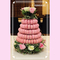 Stackable пластмасса Macaron 10 слоев упаковывая башню Macaron рождественской елки PVC 0.8mm