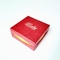 Логотип выбил твердую подарочную коробку бумаги шестиугольника упаковывая красную таможню подарочной коробки ювелирных изделий