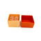 Прекрасное оранжевое покрытие 2pcs коробки Macaron бумаги Kraft упаковывая Recyclable УЛЬТРАФИОЛЕТОВОЕ