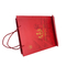 Бумажный мешок подарочной коробки красный роскошный твердый упаковывая изготовленный на заказ логотип для шоколада чая