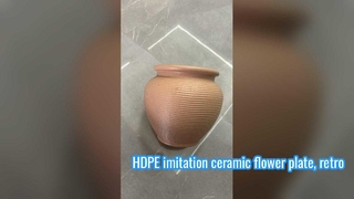 HDPE имитация керамической тарелки для цветов, ретро тарелка для цветов, пластиковая тарелка для цветов