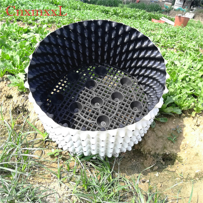 Воздуха парника баков воздуха пластмассы HDPE роста ведра белого 0.9mm корня подрезая