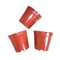 Цветочные горшки бонзаев 85mm PP гидропоники оранжевые пластиковые с ярлыком