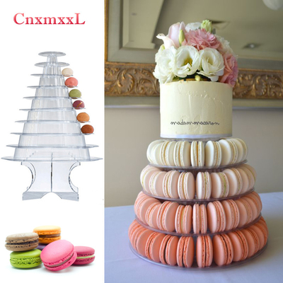 Super WOW 10 Tier Macaron Blister Tower Stand Packaging с акриловой пластиной
