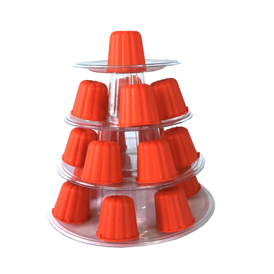 4 уровень Canele Tower Stand Case для украшения свадебного торта