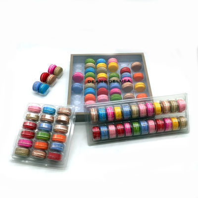 pet macaron box plastic macaron holder  macaron display box  macaron takeaway box  macaron pastry container clamshell macaron tray