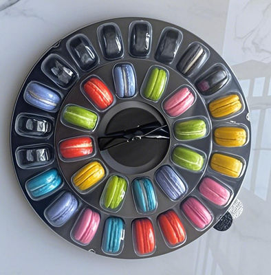 Индивидуальная упаковка подарочной коробки для макарон, индивидуальная бумажная упаковка для макарон, индивидуальная пластиковая упаковка для макарон