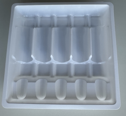 Фармацевтическая ПЭТ ампулы поднос настройка 1ml 2ml 5ml 10m водяной инъекции ампулы поднос ПЭТ вакуумного формирования поднос настройка