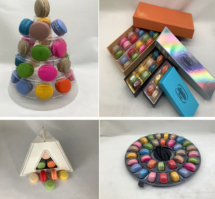 Super WOW 10 Tier Macaron Blister Tower Stand Packaging с акриловой пластиной