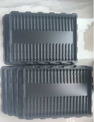 Экологически чистый прямоугольный ESD IC экстракционный трей, 4-дюймовый кристаллический трей PS