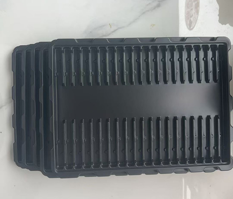 Экологически чистый прямоугольный ESD IC экстракционный трей, 4-дюймовый кристаллический трей PS