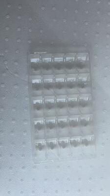 25 пластиковых поддонов для макарон - пищевой ПЭТ толщиной 0,55 мм, многоразовый поддонов для макарон