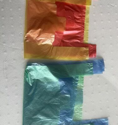 Customized Recyclable HDPE Shopping Bag with High Impact Resistance for Supermarket Use