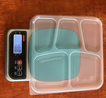 PP food boxes, 5-grid PP disposable food boxes, 5-grid PP food boxes, 5-grid food packaging boxes