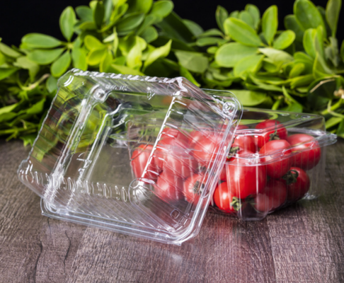 легкая упаковка для продуктов, проницаемая для влаги, устойчивая к сжатию, многоразовая, опциональная, с откидной крышкой, герметичная, шарнирная коробка