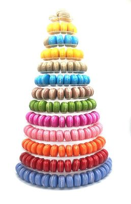 13 стойка пирожного свадьбы Macaron упаковывая белых 62cm яруса больших пластиковых