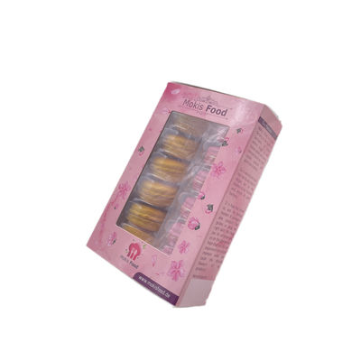 Подгонянные бумажные коробки Kraft складные Macaron упаковывая для Macaron