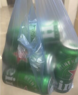 Специализированная упаковка HDPE торба с высокой устойчивостью к ударам и перерабатываемым материалом для супермаркетов